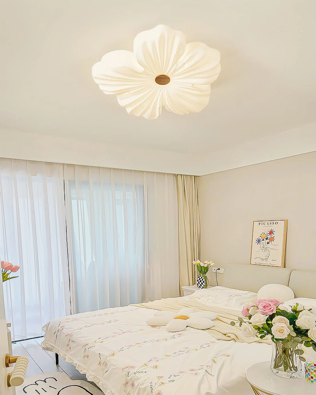 WOMO White Flower Ceiling Light-WM1112 - Image 3
