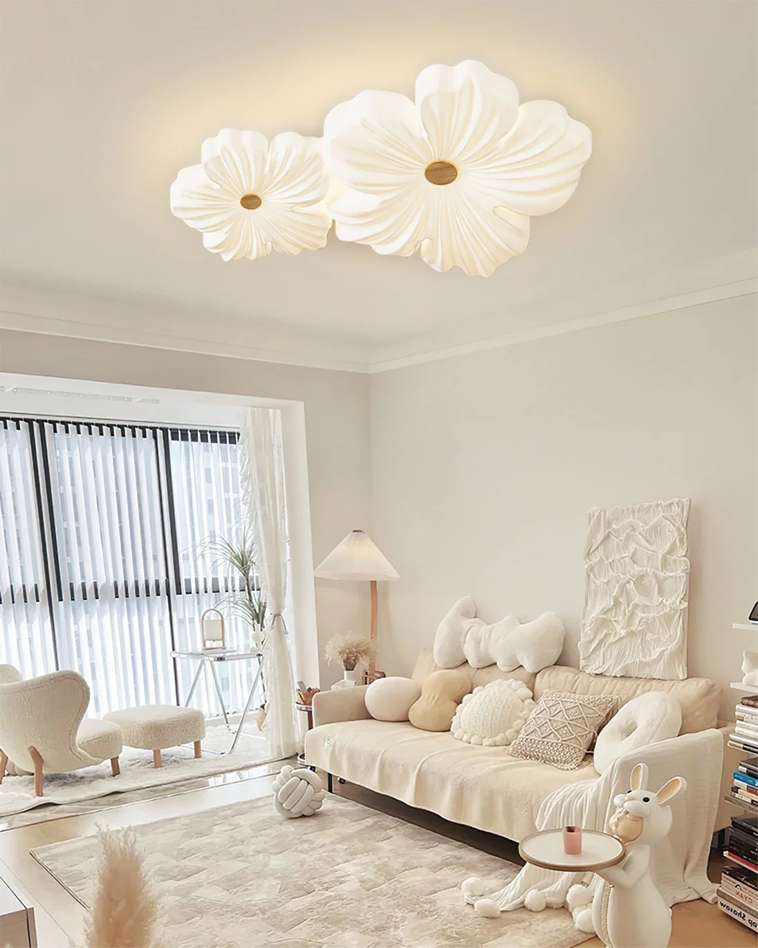 WOMO White Flower Ceiling Light-WM1112 - Image 4