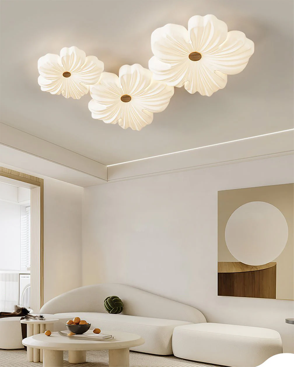 WOMO White Flower Ceiling Light-WM1112 - Image 5