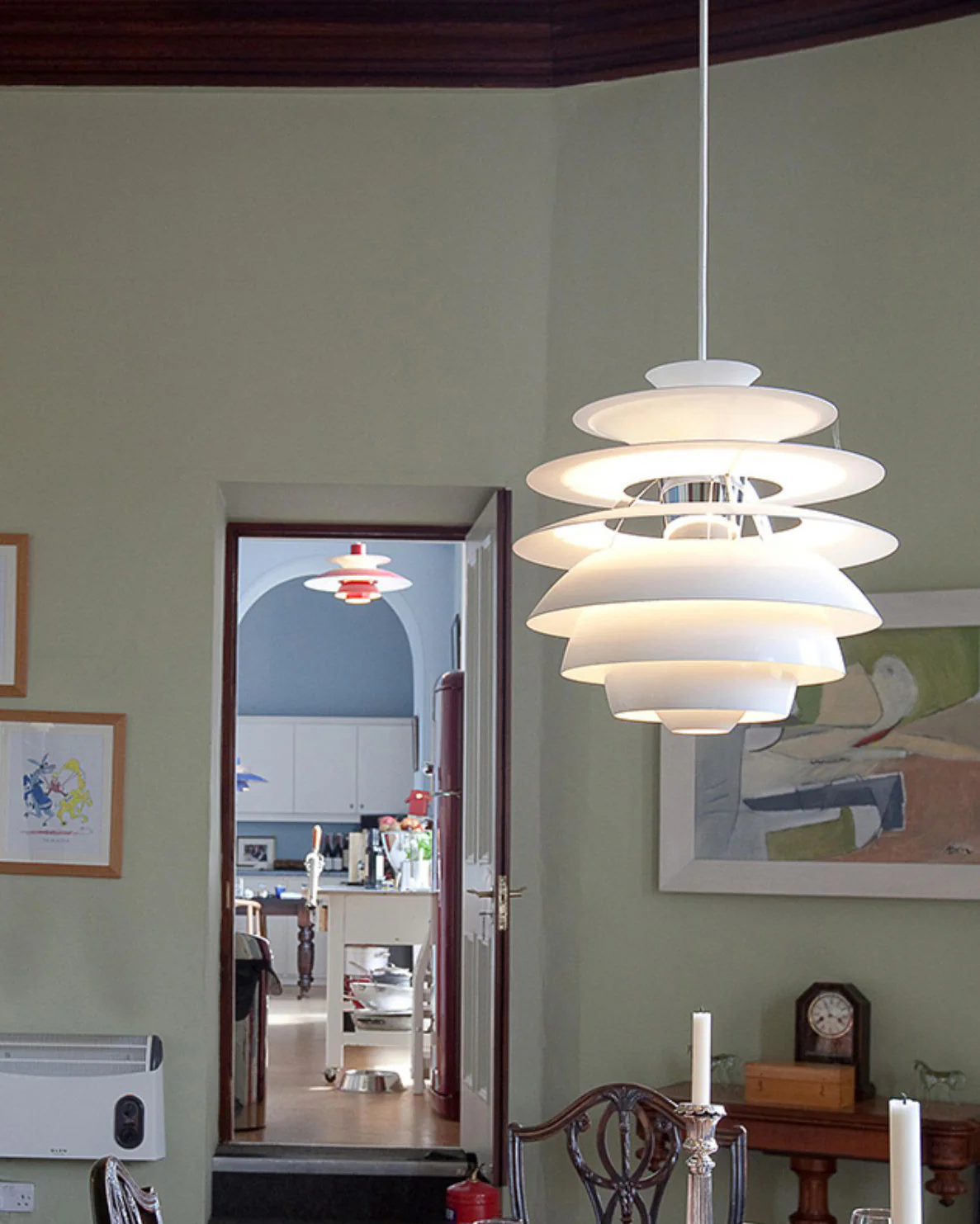WOMO White Pinecone Pendant Light-WM2664 - Image 7
