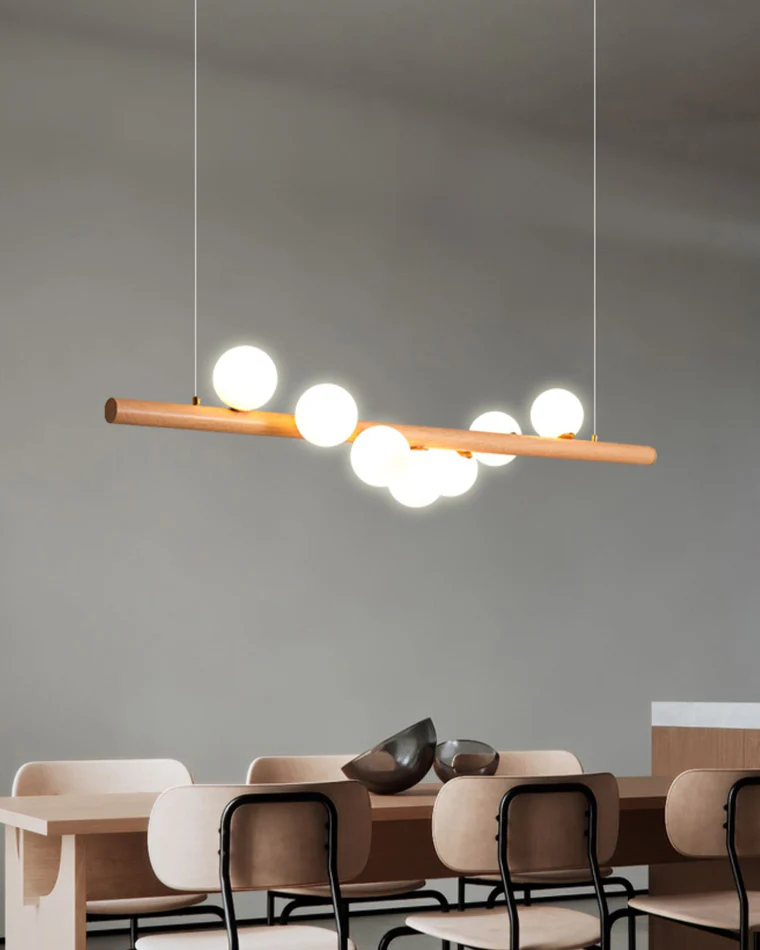 WOMO Wood Linear Globe Chandelier-WM2055 - Image 4
