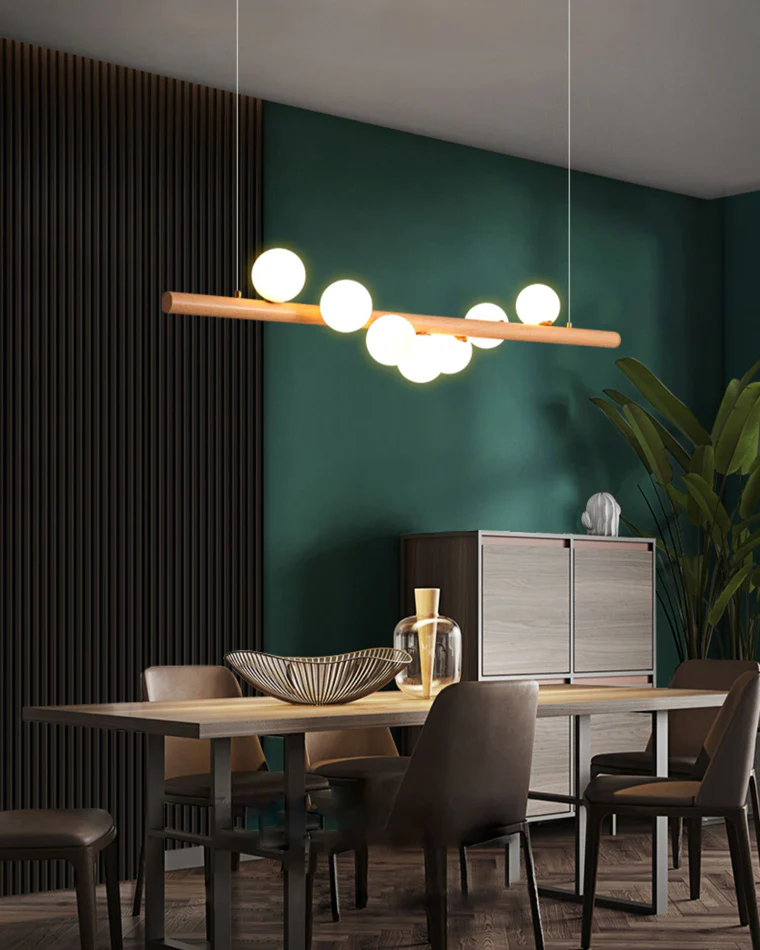 WOMO Wood Linear Globe Chandelier-WM2055 - Image 7