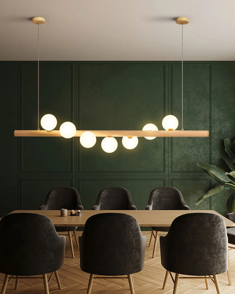 WOMO Wood Linear Globe Chandelier-WM2055 - Image 8