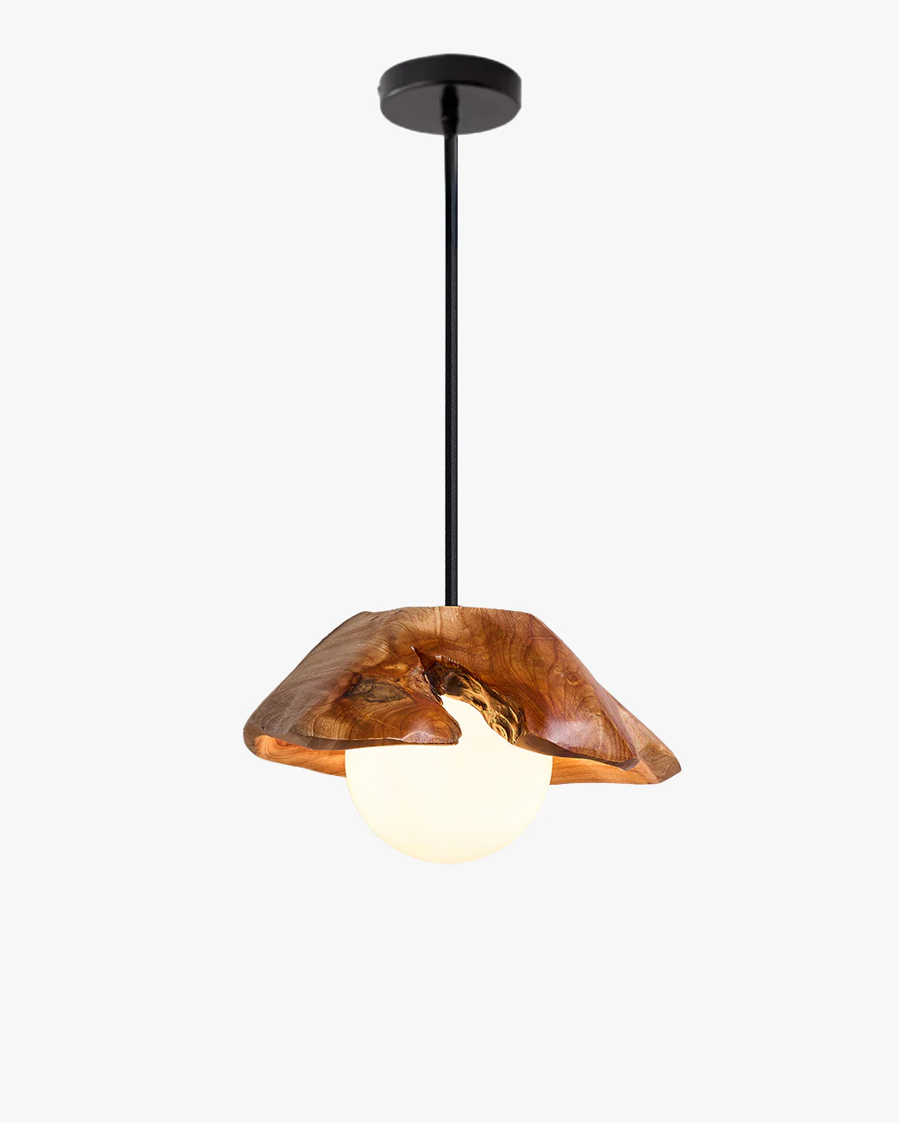 WOMO Wood Shaded Pendant Light-WM3062