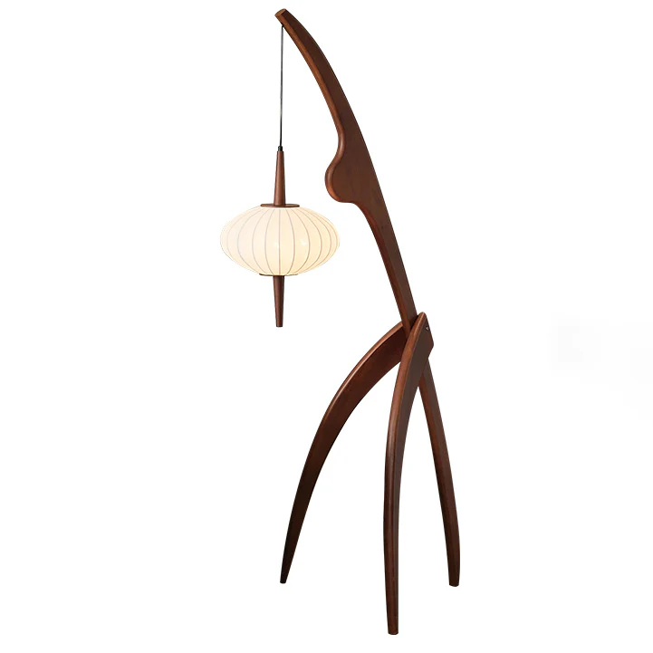 WOMO Flying Saucer Tripod Wood Floor Lamp-WM7136 - Image 24