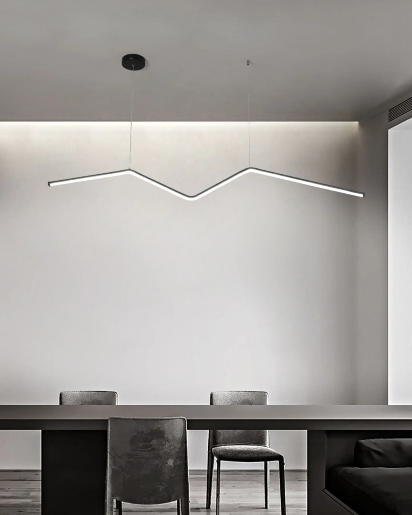 WOMO Zigzag Linear Pendant light-WM2638 - Image 6