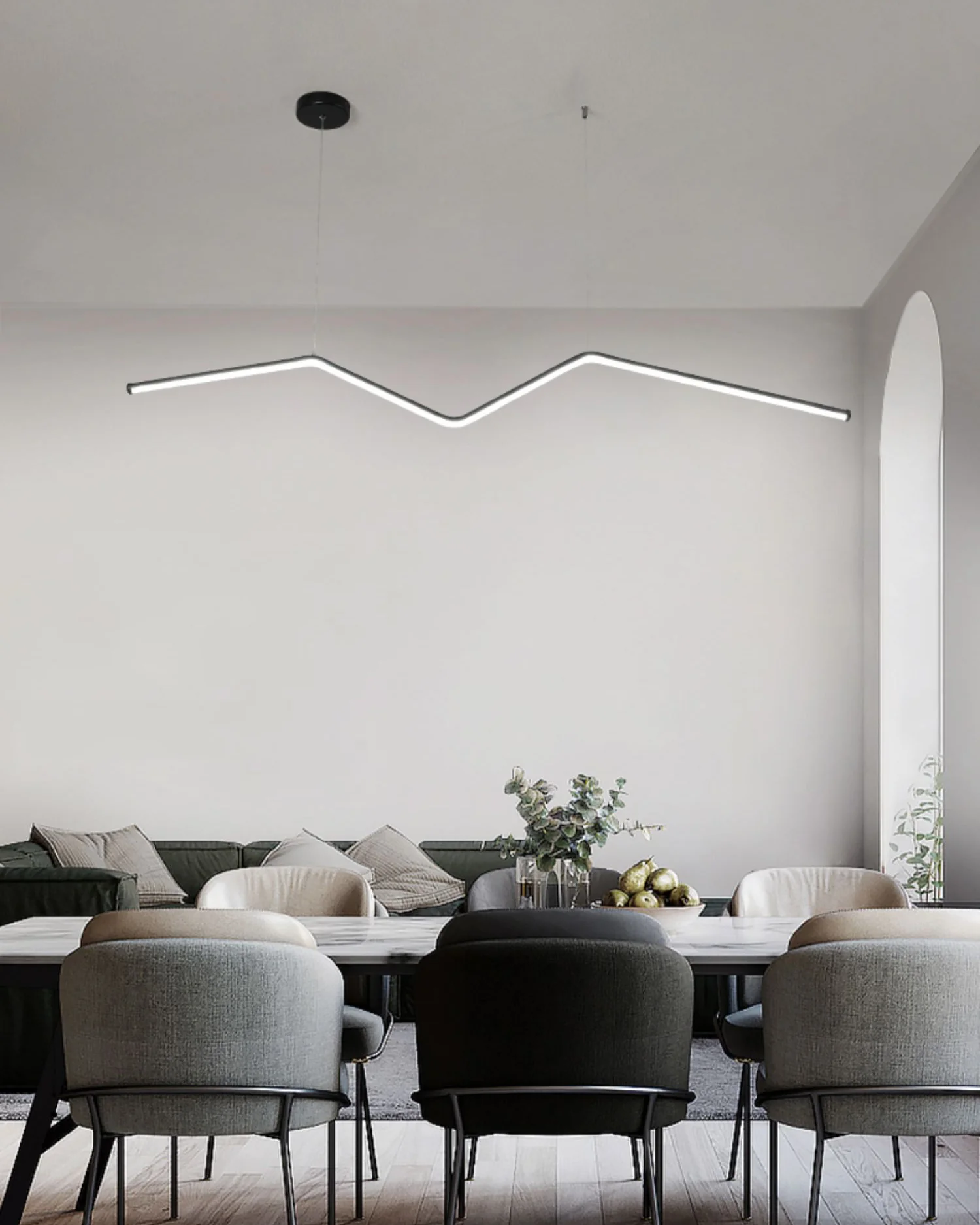 WOMO Zigzag Linear Pendant light-WM2638 - Image 7